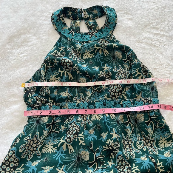 Anna Sui x Free People Coral Star 100% Silk Halter Maxi Dress - Picture 5 of 6